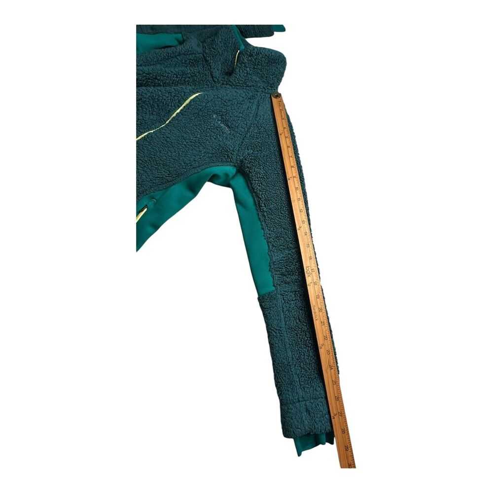COLUMBIA Women’s Full-Zip Fleece Jacket Coat Medium Green Yellow Outdoor - Picture 16 of 16